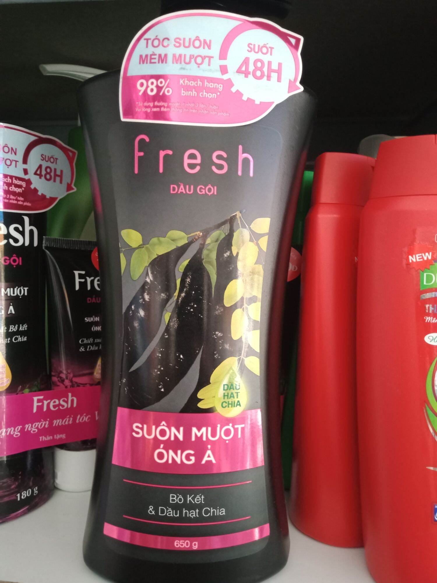 Dầu gội bồ kết fresh - dưỡng tóc suôn mềm bóng mượt 550gr