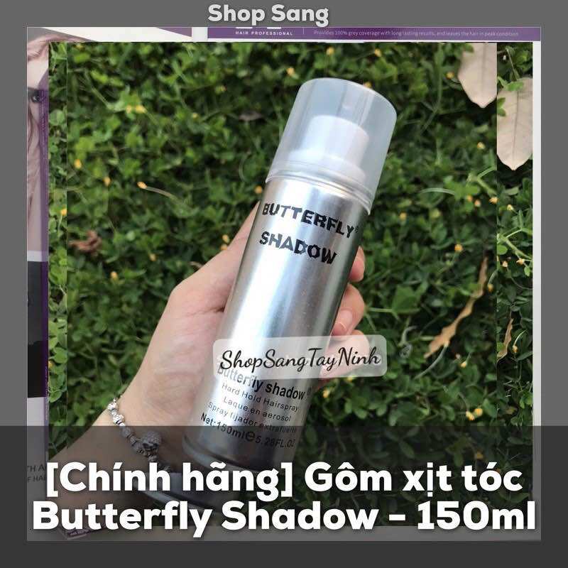 Gôm xịt tóc butterfly shadow 600ml ,320ml,150ml keo bạc