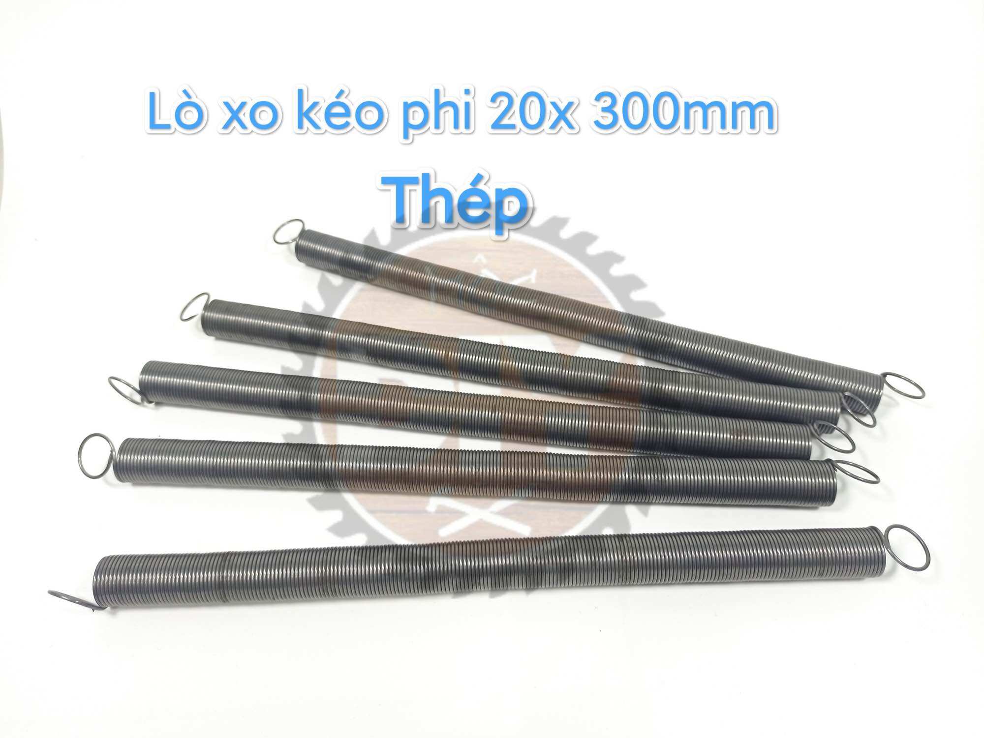Lò xo kéo thép đen phi 20 dài 30cm, sợi 1.5mm