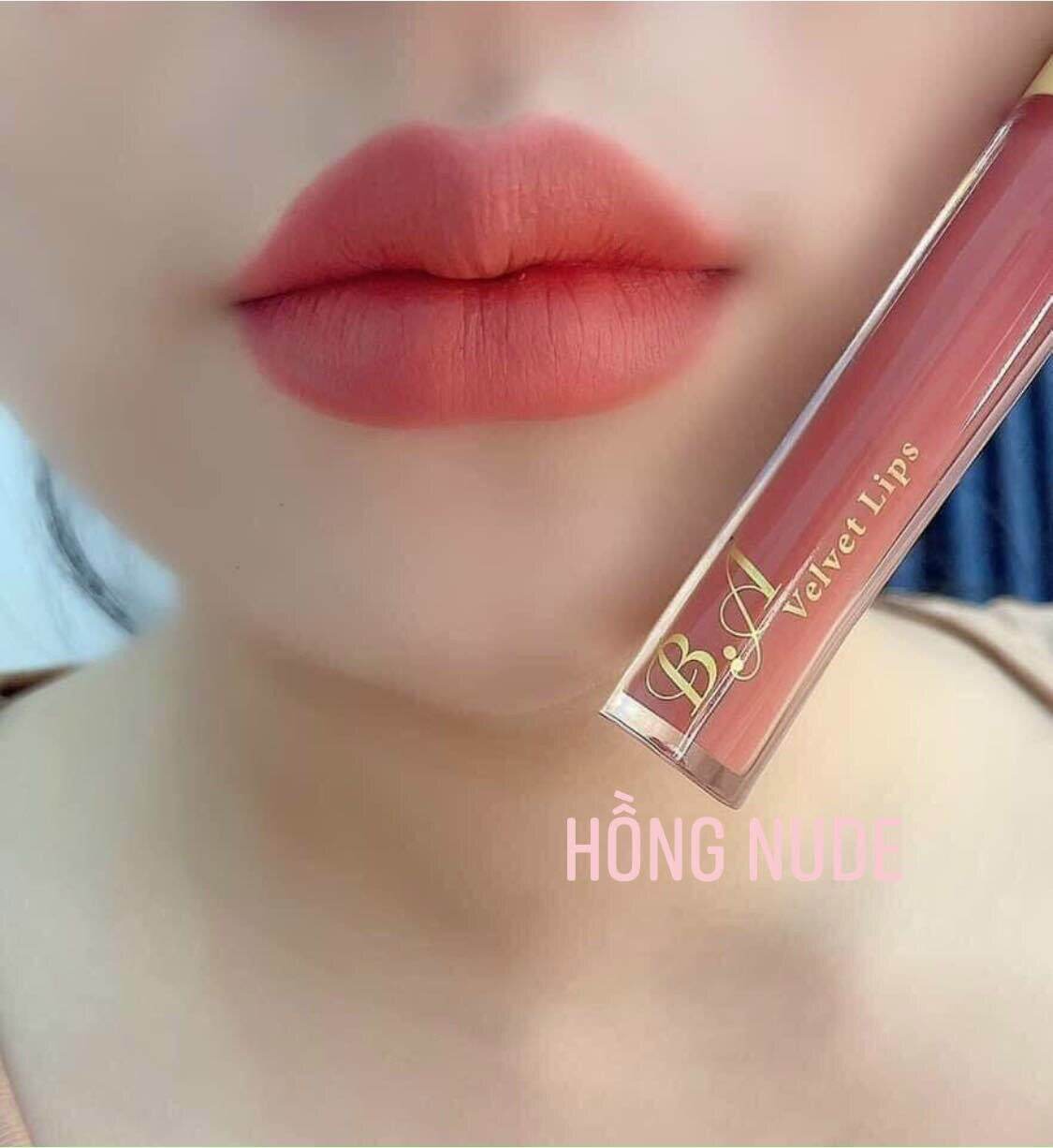 [ Hồng Nude ] Son B.a Beauty Cao Cấp Màu Hồng Nude Tặng Kèm Ủ Môi