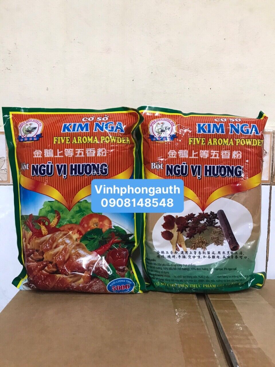 Bột ngũ vị hương Kim Nga 500gr