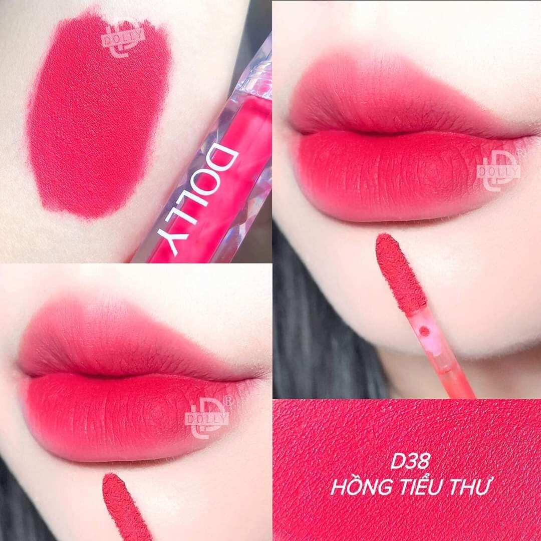 Hồng hoa 10h_Son kem8 Dolly super matte hot trend 2021