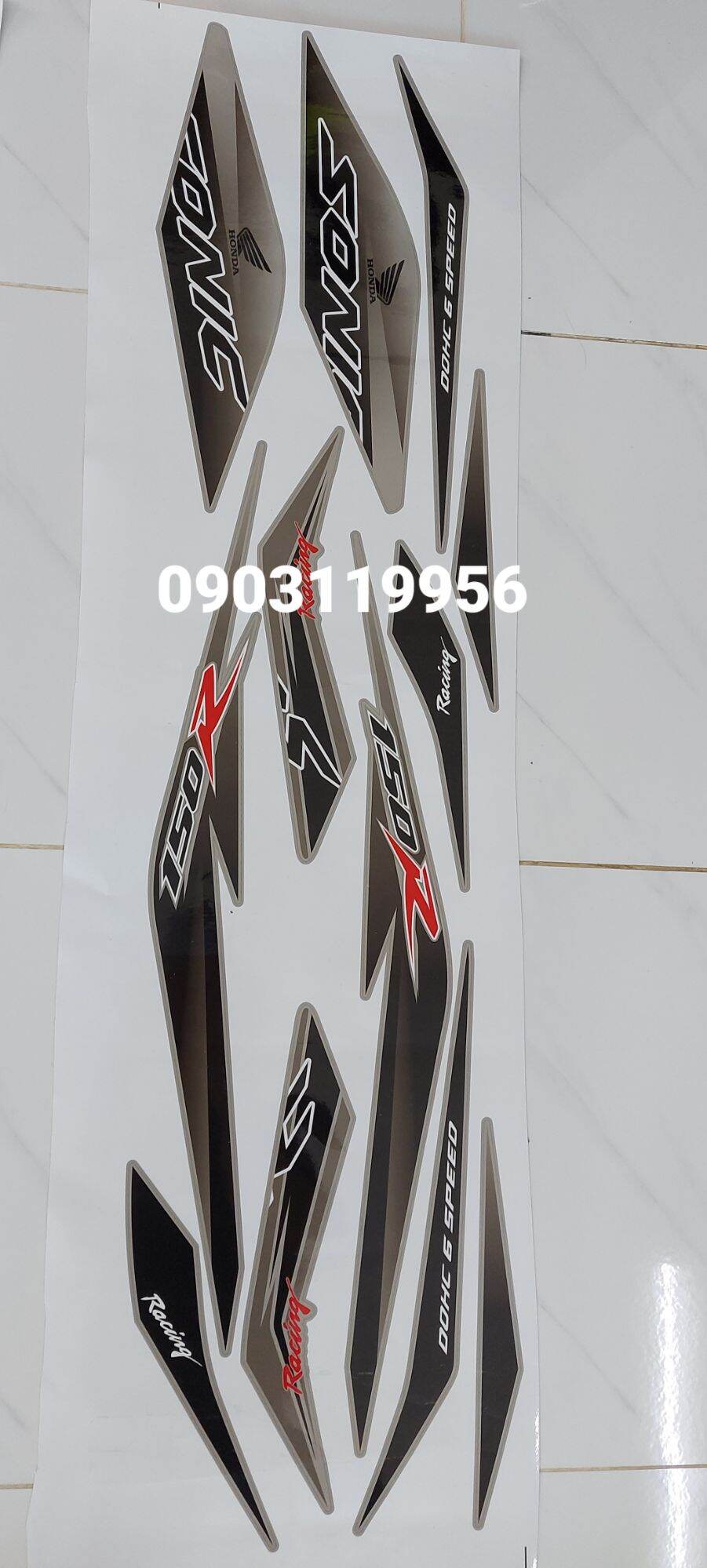 tem rời sonic 150 bạc