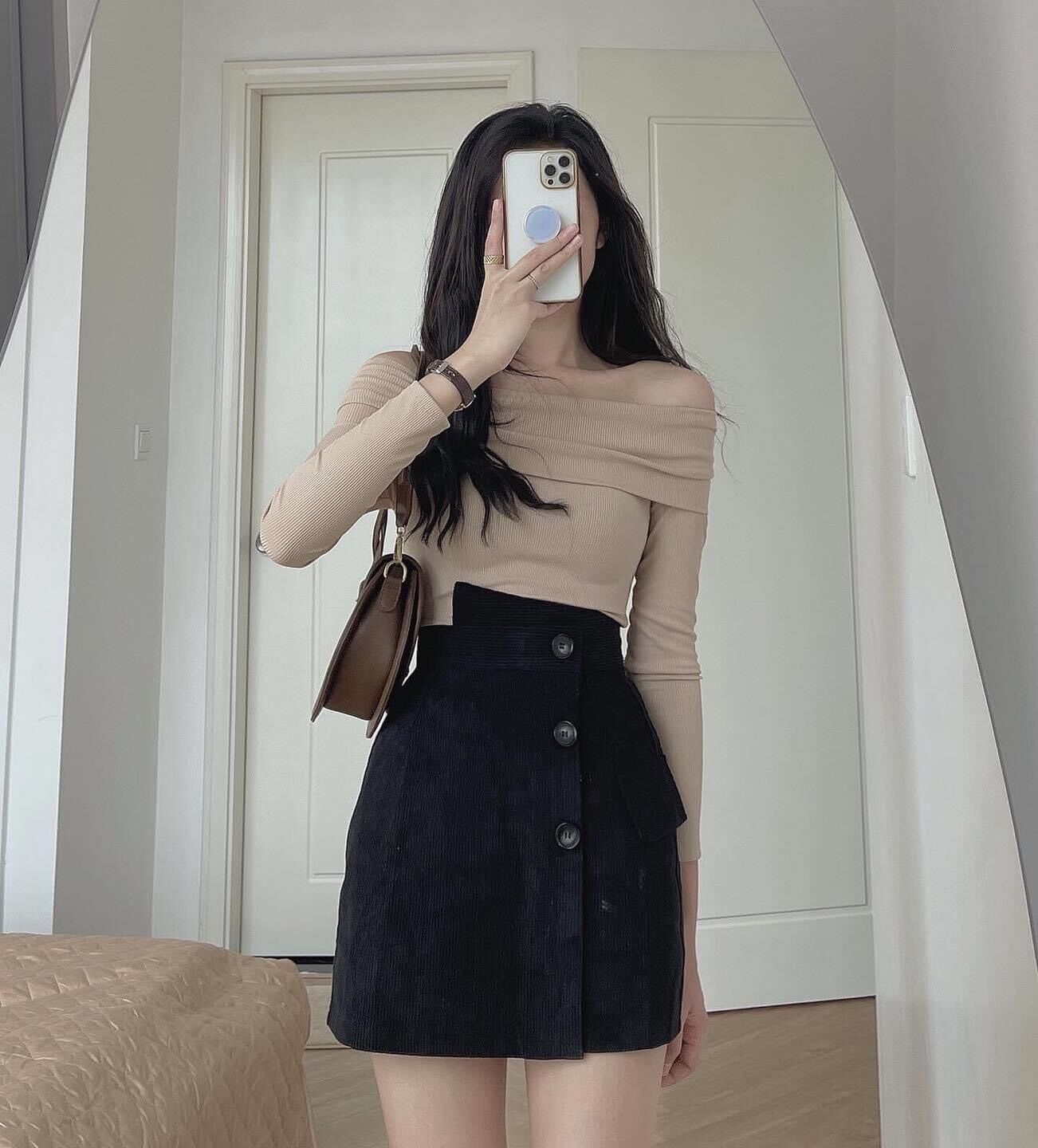 Áo len nữ trễ vai nhiều màu