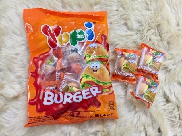 Kẹo dẻo Yupi HamBurger bịch 12 viên. Nhập khẩu Indonesia
