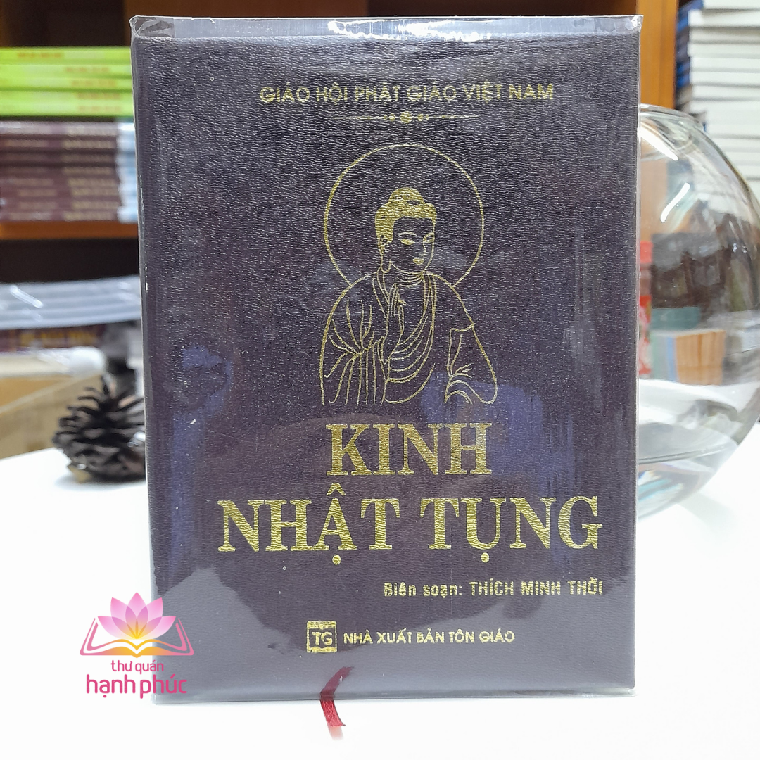 Sách - kinh nhật tụng - bìa da nâu cứng, khổ nhỏ