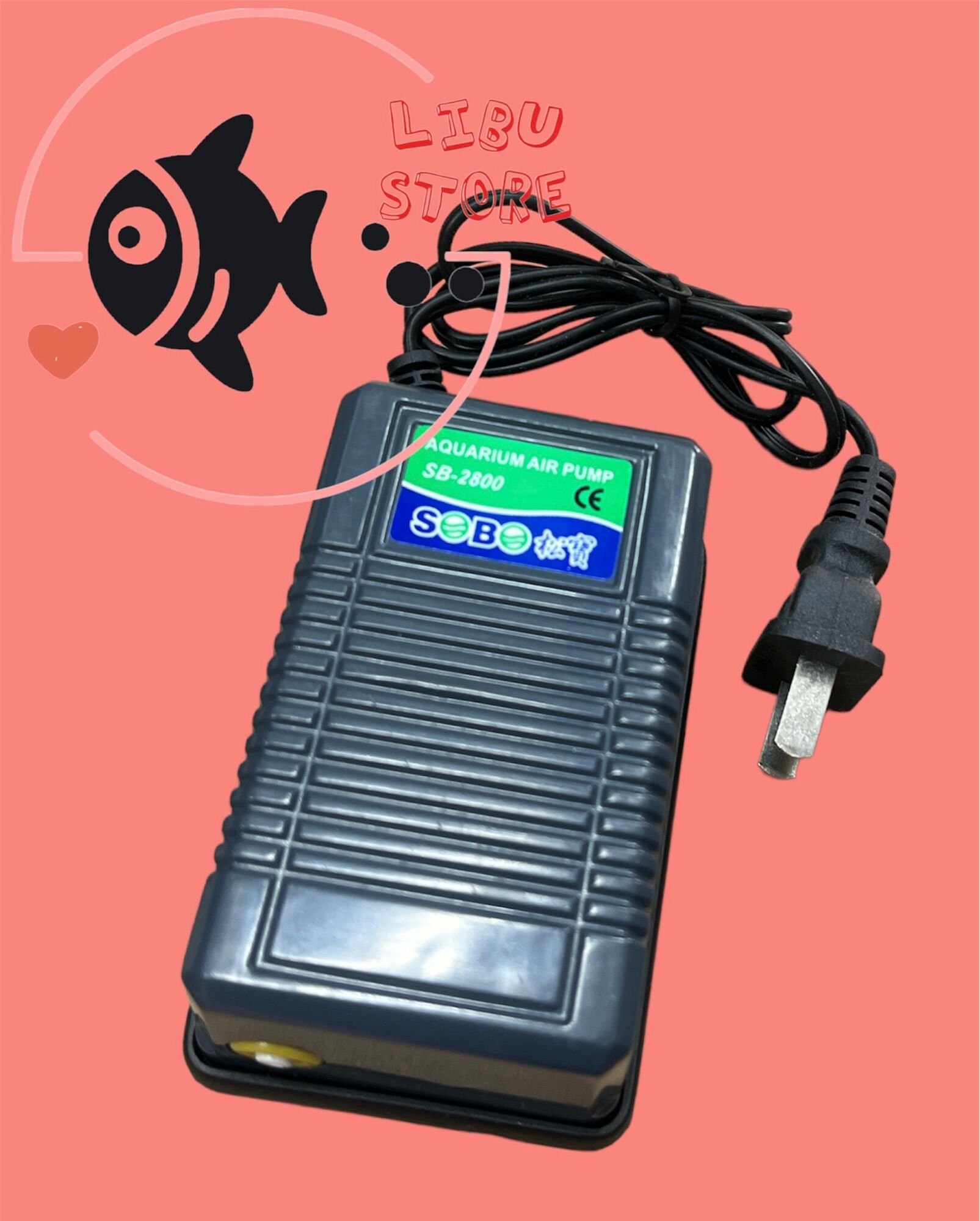 Máy sủi oxy 1 vòi sobo sb-2800 - máy oxi cho bể cá