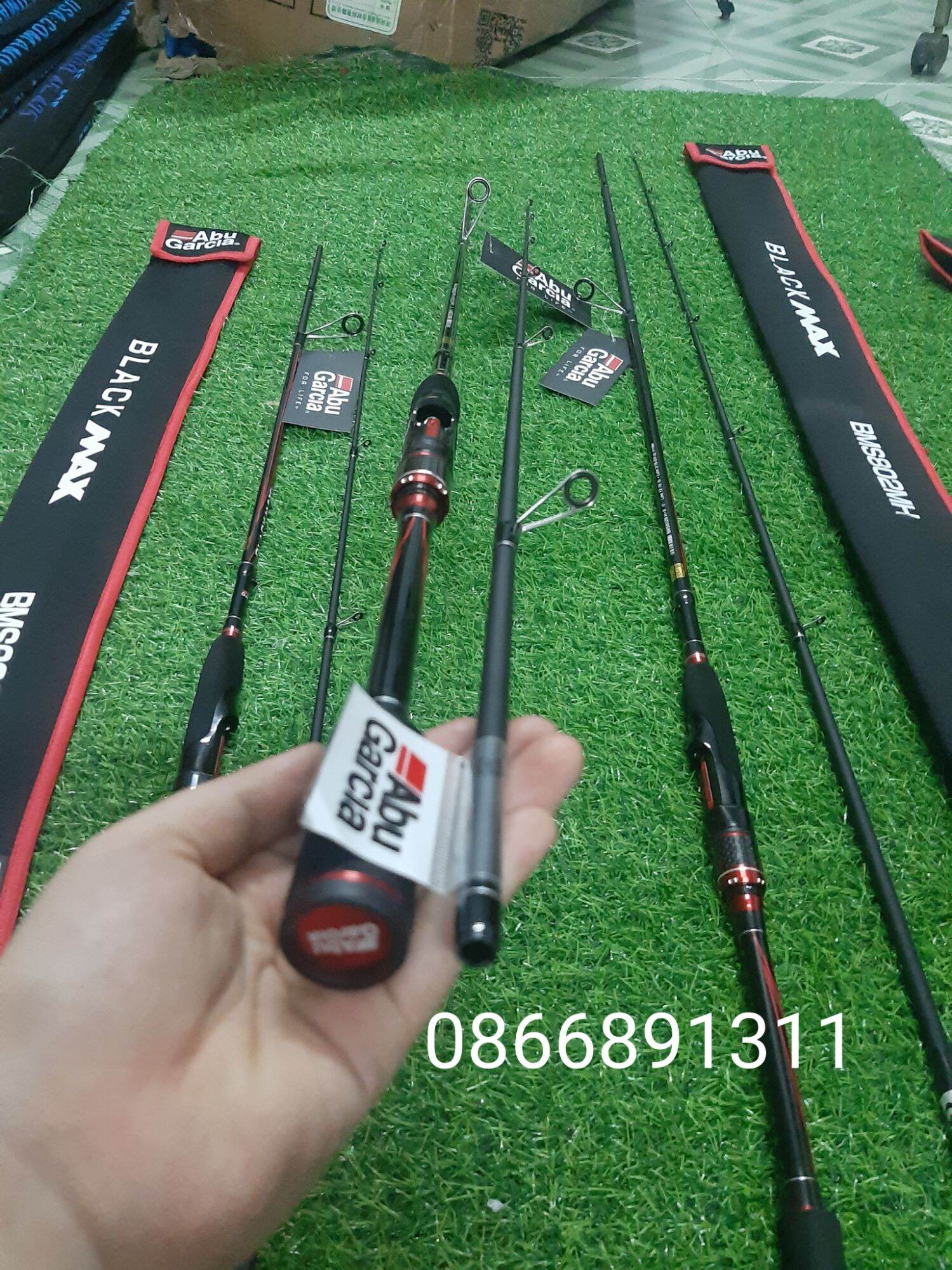 [ Chính Hãng] Cần Câu Lure Đứng Abu Black Max,Chất Liệu Carbon Cao