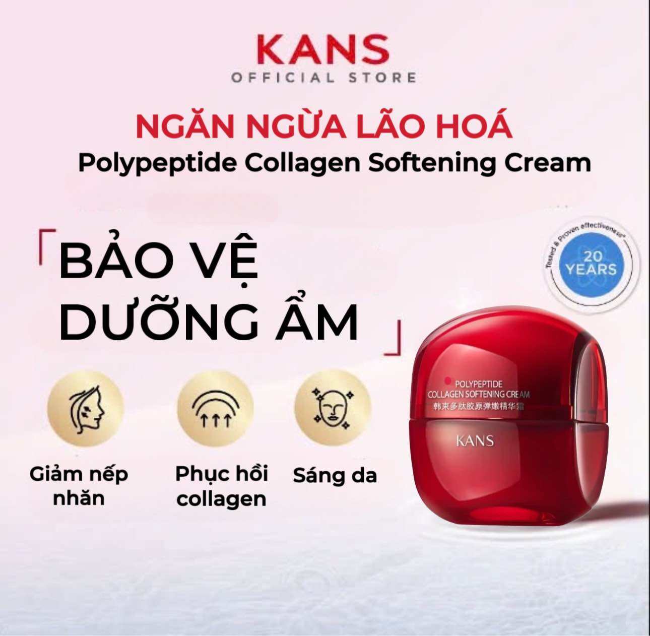 Kem dưỡng KANS chống lão hoá dưỡng ẩm và bảo vệ da 50g