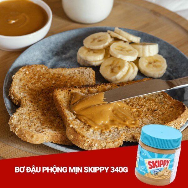[HCM]Bơ đậu phộng mịn Skippy (Mỹ) 340g - date 2022