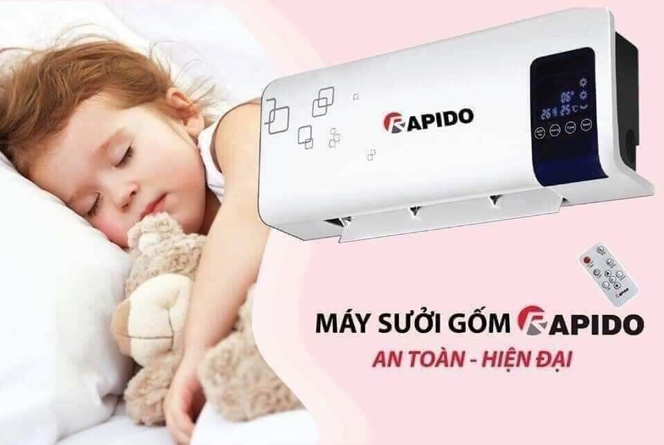 Máy sưởi gốm điện tử RAPIDO RCH2000-D