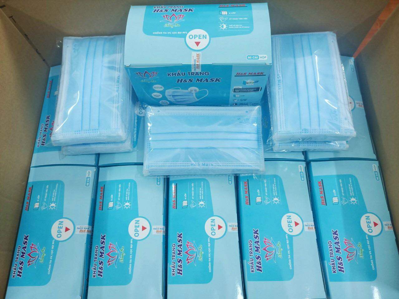 1 Hộp KHẨU TRANG Y TẾ H&S 50 cái