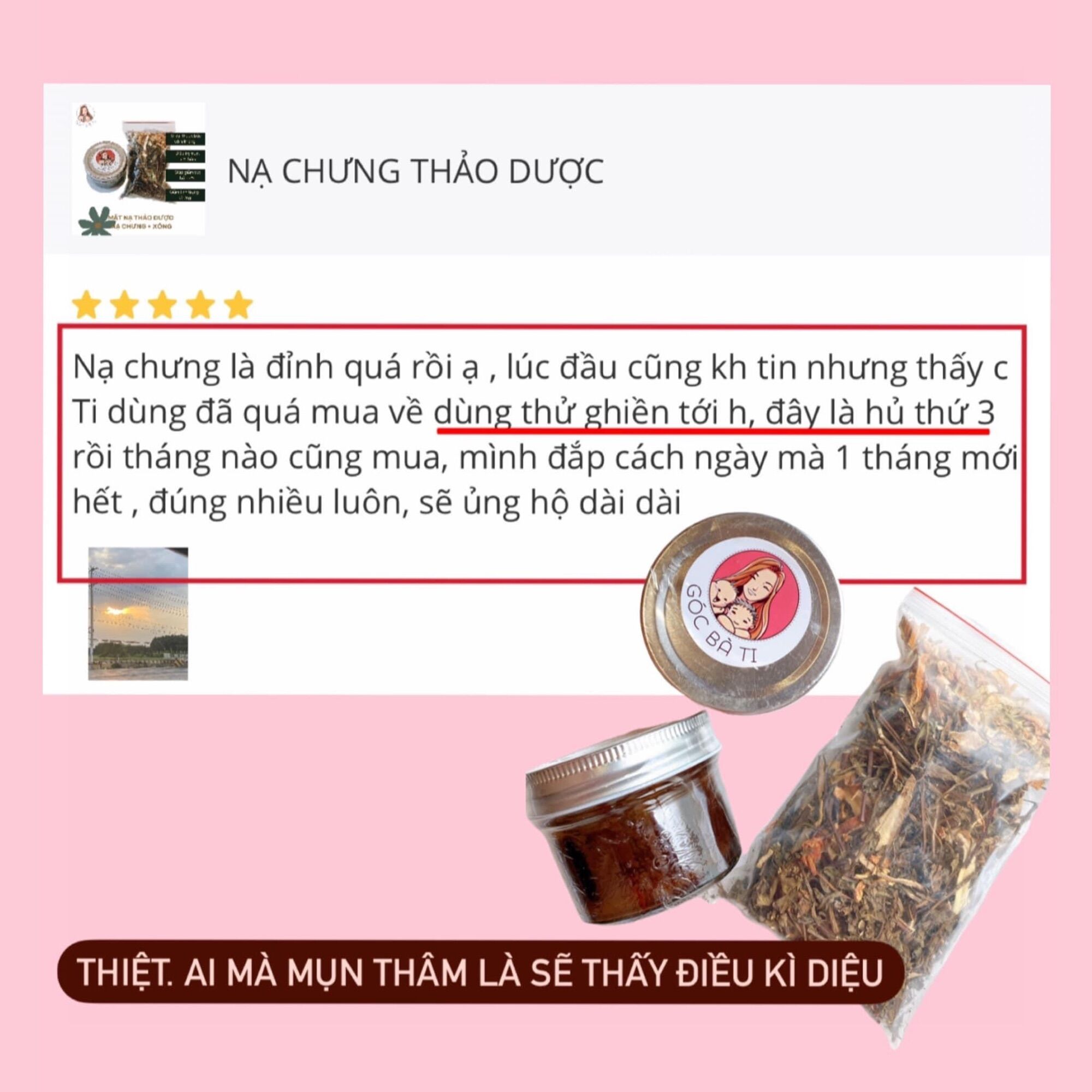 NẠ CHƯNG THẢO DƯỢC KÈM XÔNG