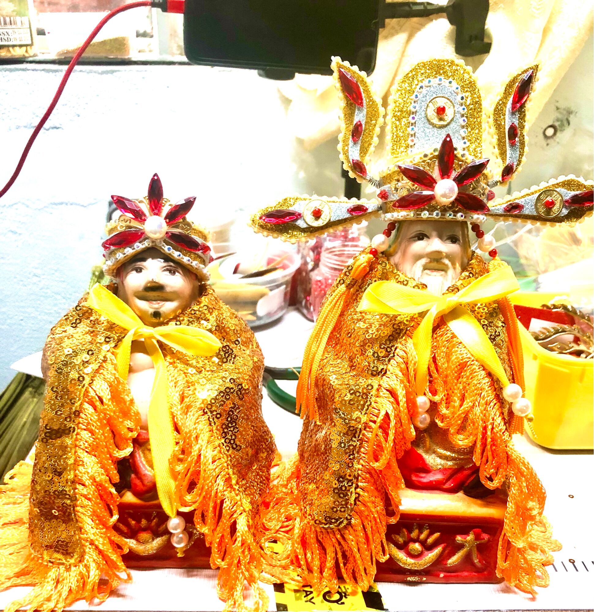 Set of Shirts and Hats of the God of Wealth (Head Circumference 8-10 cm)