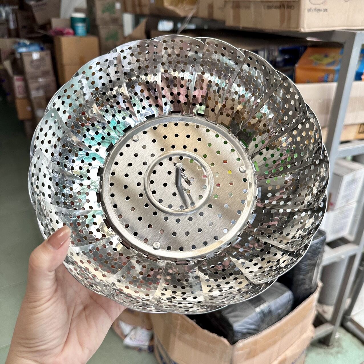 Vỉ hấp xòe inox