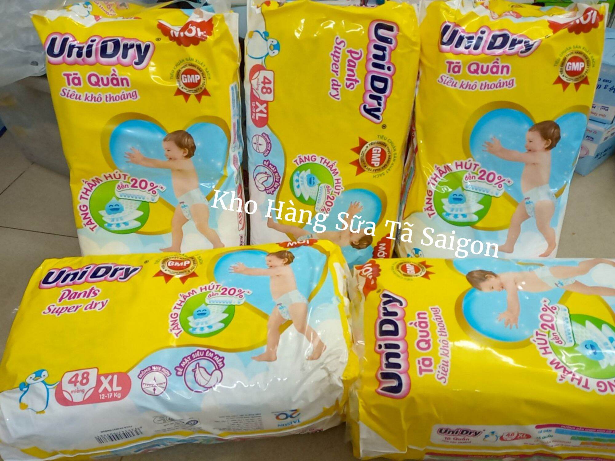 Tã quần uni dry size m l xl xxl