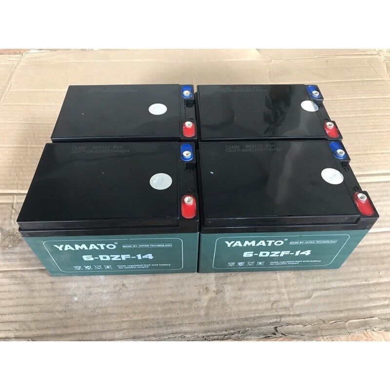 Ắc quy Yamato 12v14ah giá 4 bình
