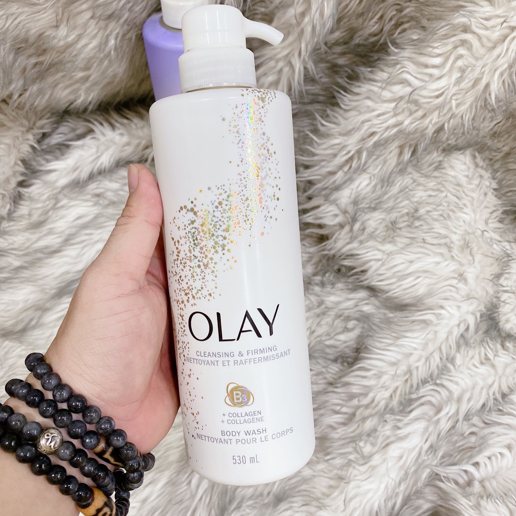 Sữa tắm trắng da collagen olay