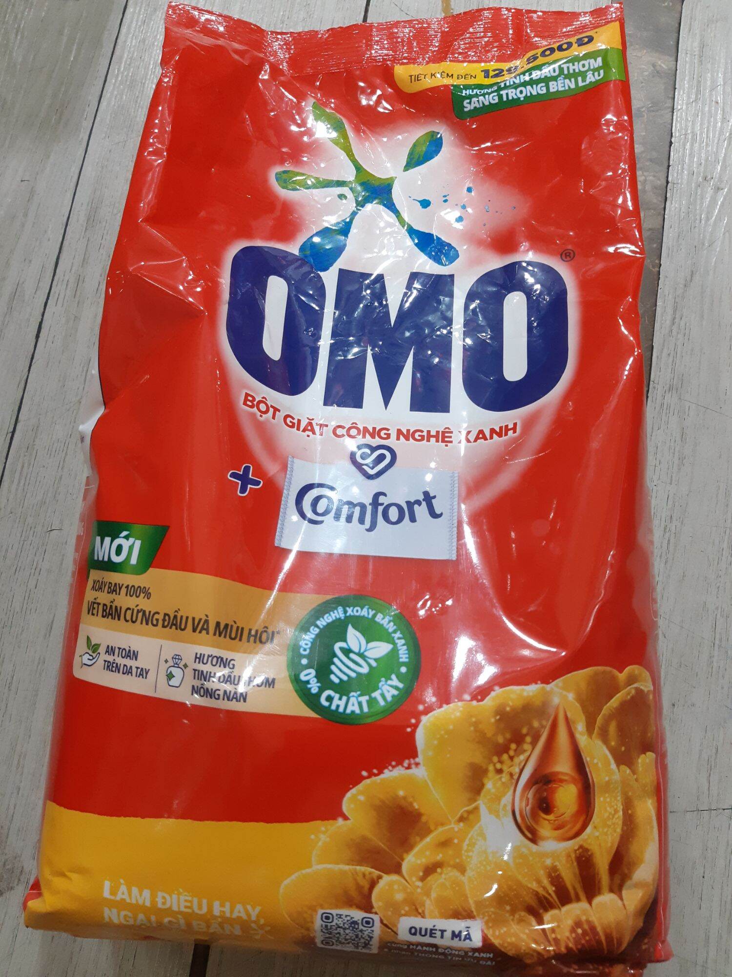 Hỏa tốc - 1 gói bột giặt omo 5,7kg/omo tinh dầu thơm comfort 5,3 kg