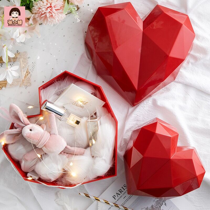 Zhang Small Hammer Heart-Shaped Gift Box Bridesmaid Gift Candy Box Valentine's Day Birthday Gift Box