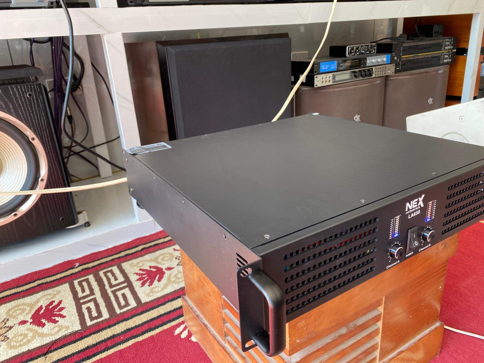 Hàng Chất | Đẩy 2 kênh NEX Acoustic LA650 chạy máy LA. Công suất 550w/1 kênh