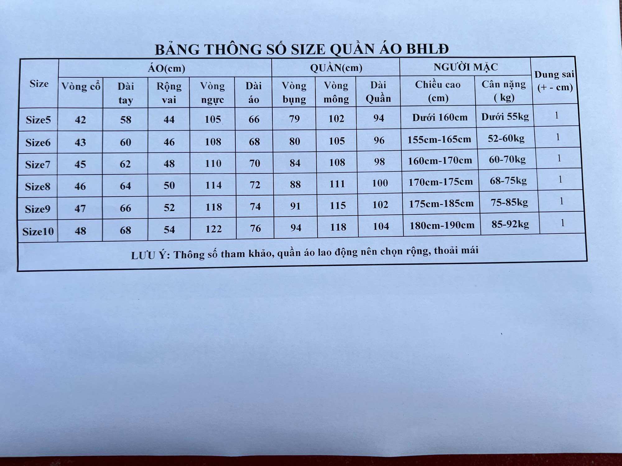Quần áo bảo hộ lao động màu be vải kaki dày 65% cotton, 35% poly