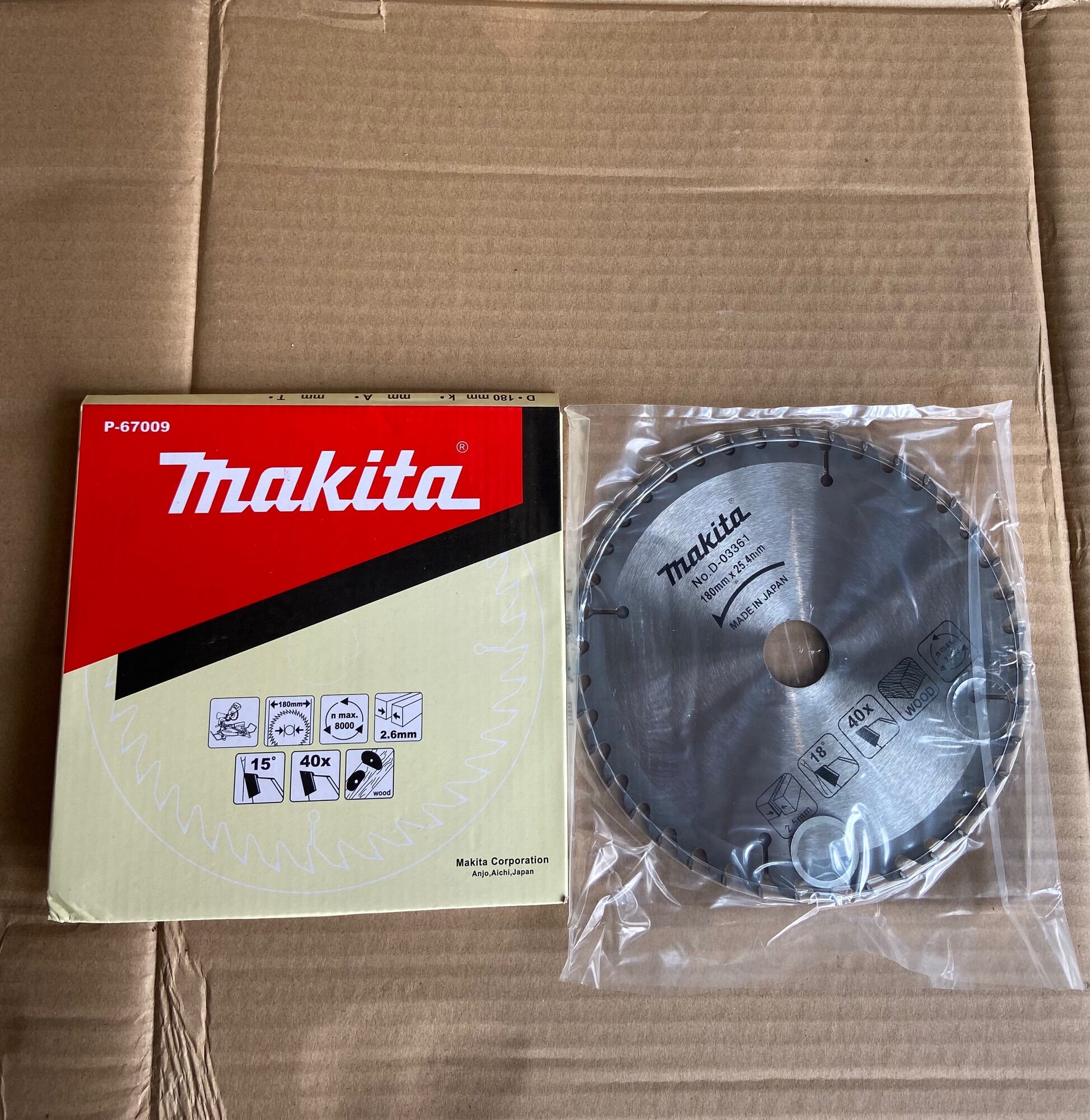 Lưỡi cưa gỗ Makita 180mm 40 răng
