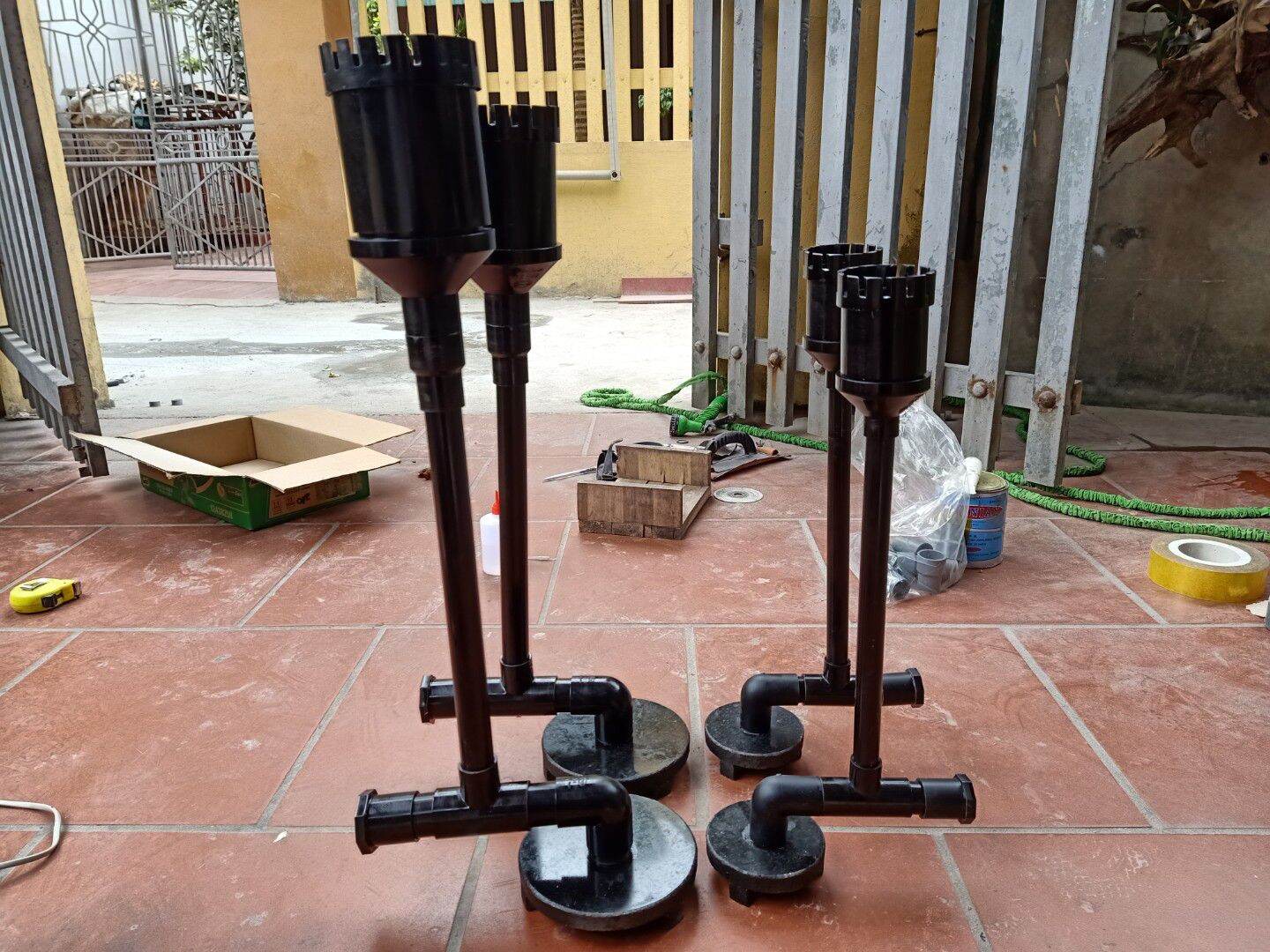 combo hút mặt + hút đáy hồ cá cho các dòng bơm công suất to nhỏ đều đc  nấm đáy bằng đá - 8