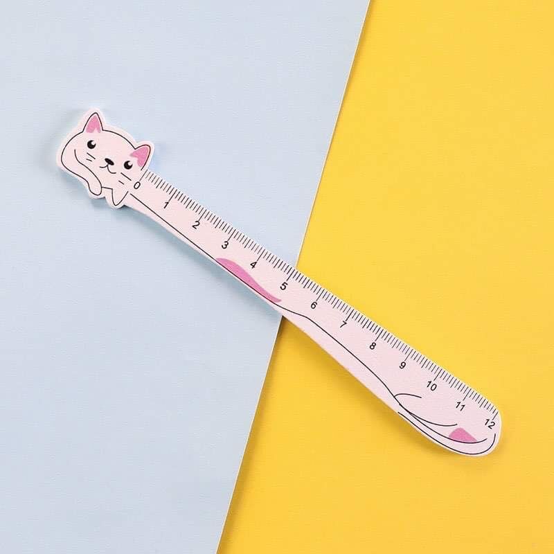 Thước kẻ gỗ mèo cute