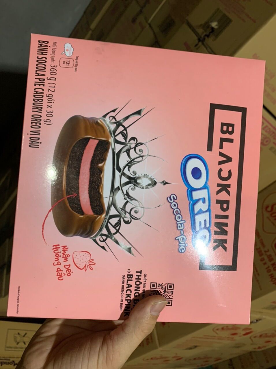 Bánh Oreo Pie  vị Dâu  360g