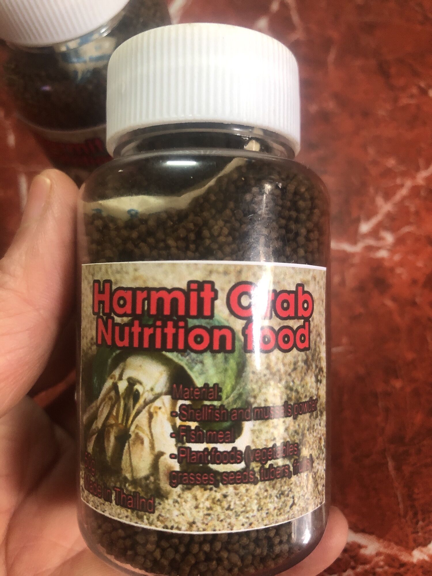 THỨC ĂN DINH DƯỠNG BỔ SUNG CANXI CHO ỐC MƯỢN HỒN/ CUA ẨN SĨ