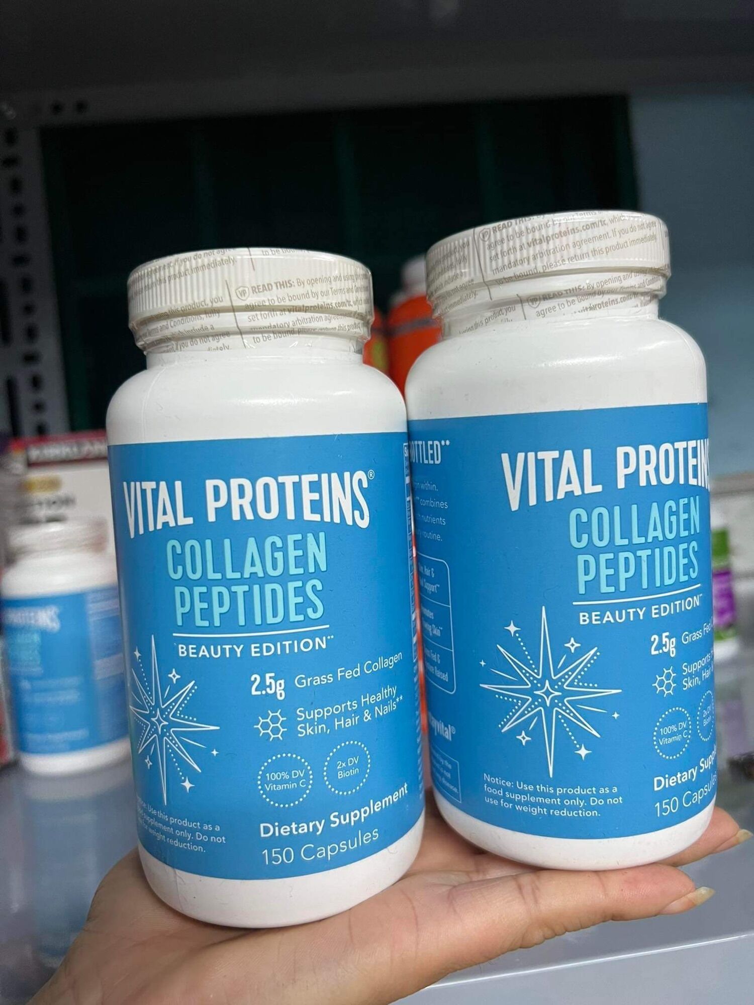 Collagen thủy phân Vital Proteins Collagen Peptides 150 Capsules