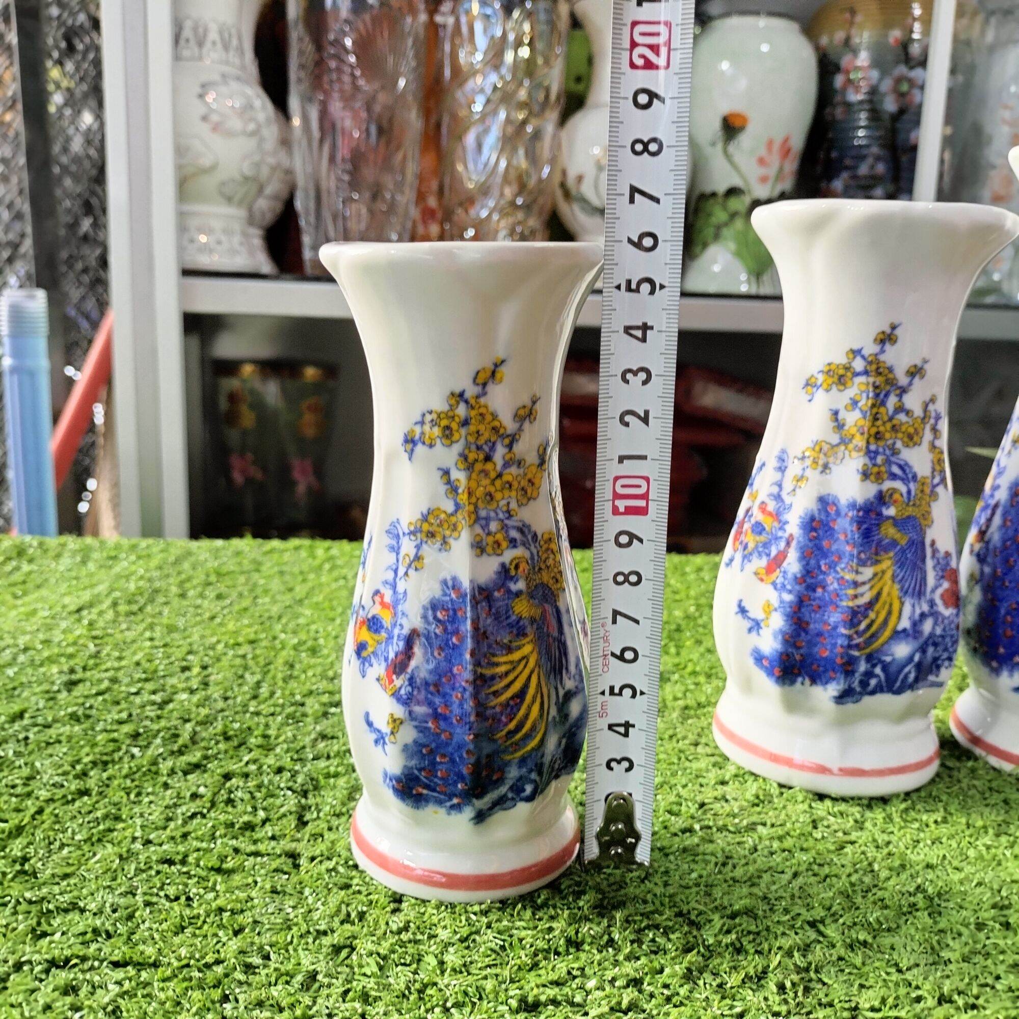 Bình cắm hoa thờ cúng/Lọ hoa họa tiết ngũ sắc nhiều size