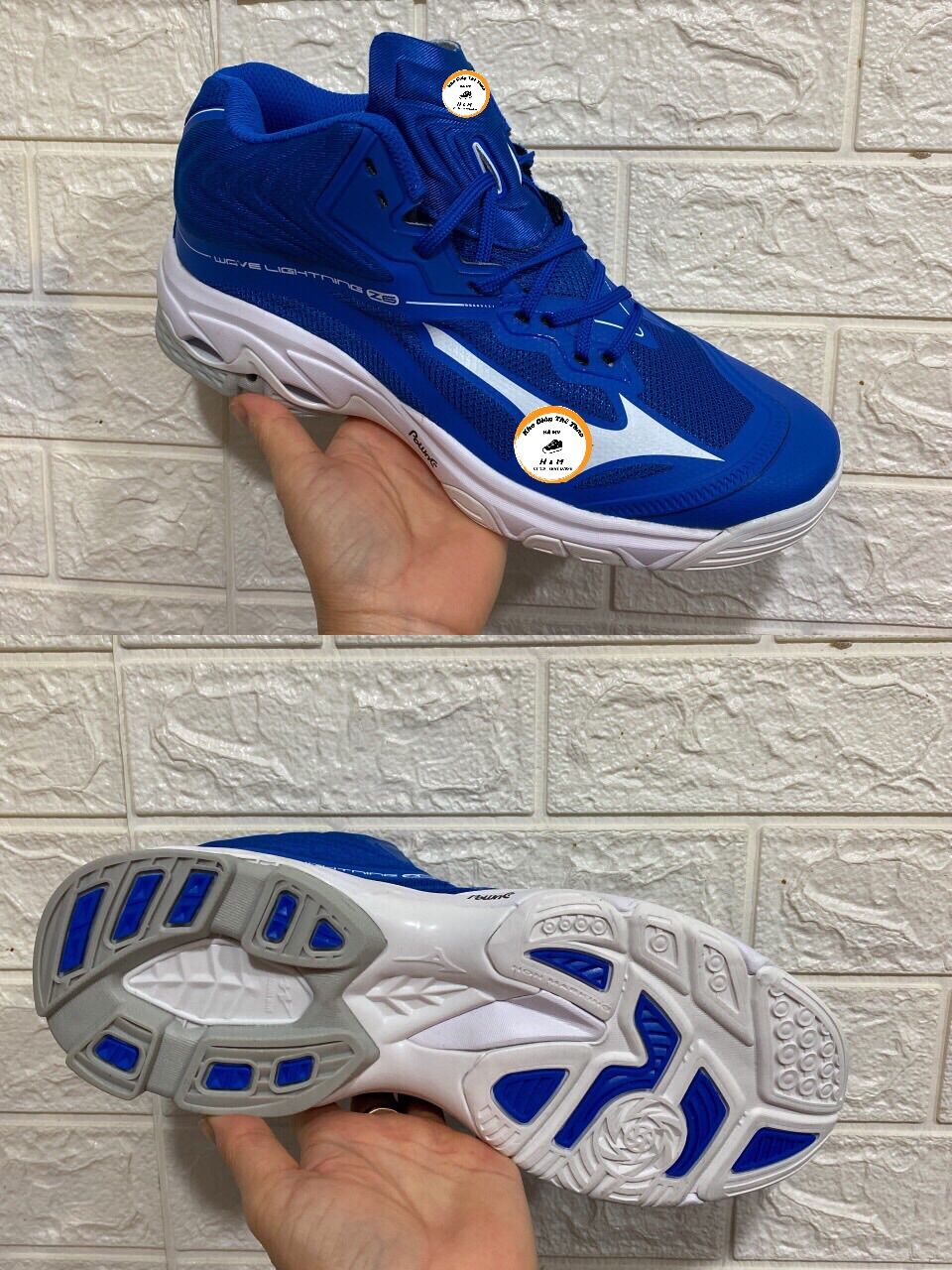 🎁tặng tất🎁Giày bóng chuyền cổ cao Mizuno form đẹp,êm chân,đế chuyên cày sân bê tông.