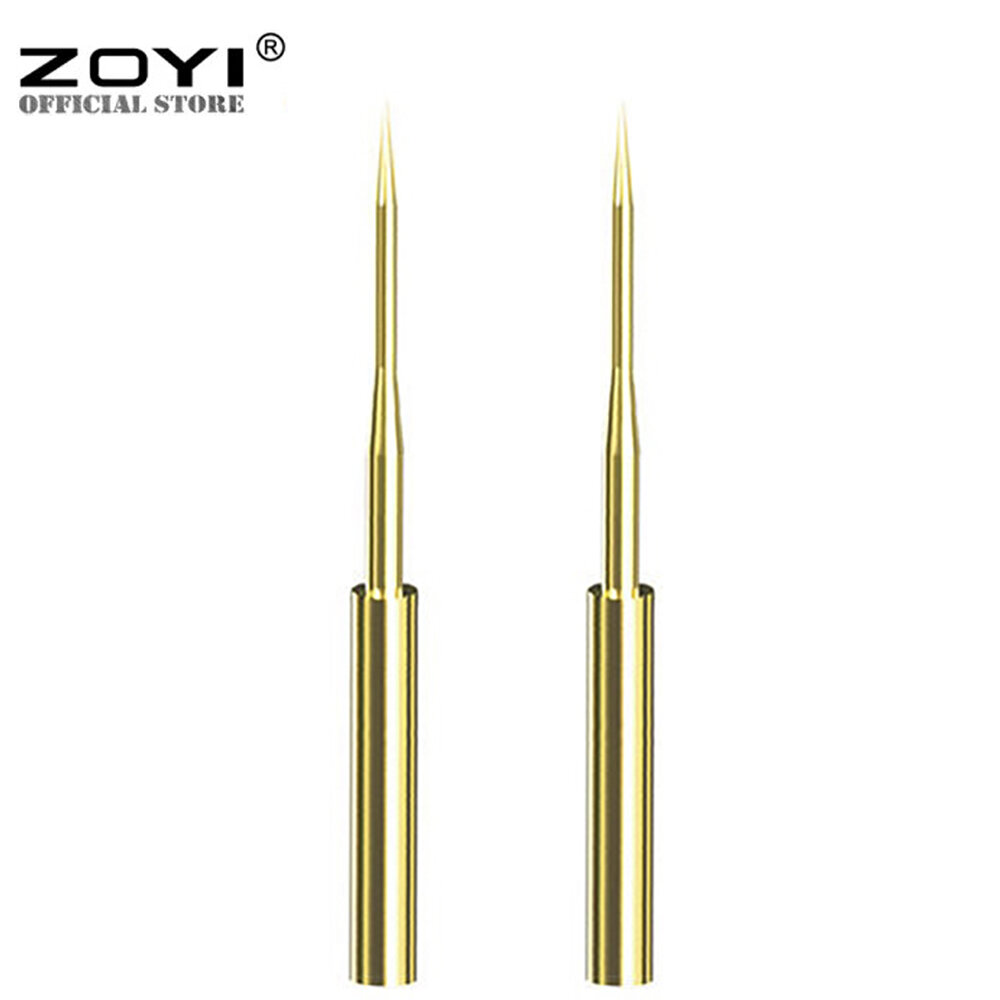 Đầu mũi kim nối dài Zoyi cho que đo đồng hồ đo điện vạn năng, bộ kim thay thế 2mm mạ vàng sắc nét, đầu dò kiểm tra điện kim kiểm tra thay thế