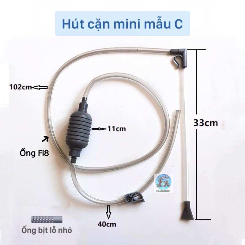 Dụng cụ hút cặn thay nước hồ cá, hồ thuỷ sinh