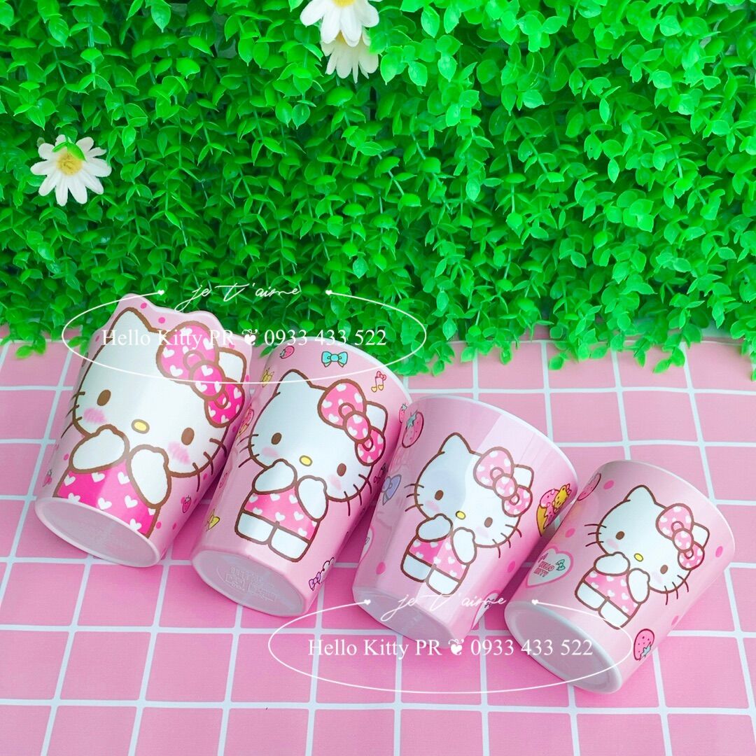 Ly cốc dung tích 200ml, 300ml, 480ml, 550ml Hello Kitty