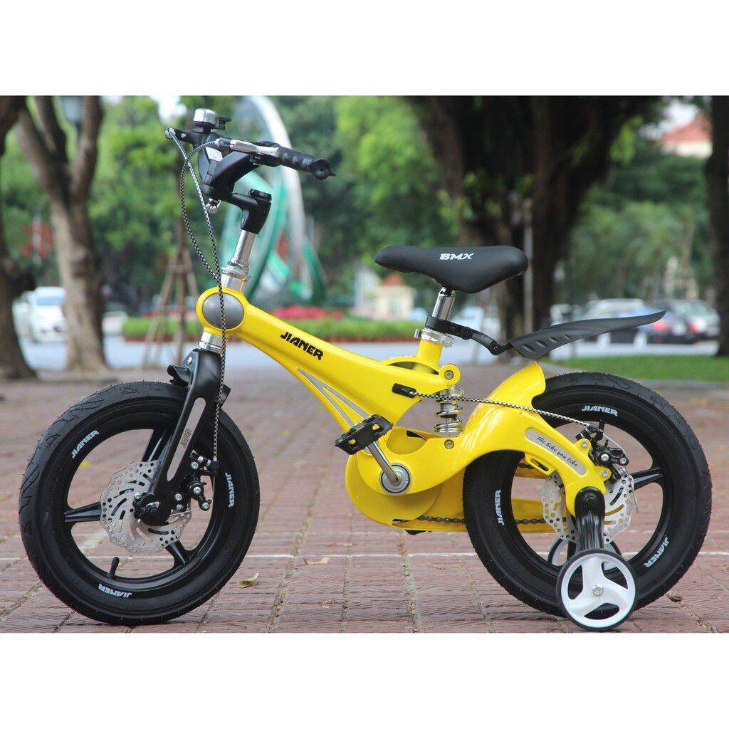 Xe đạp trẻ em bánh đúc, sườn nhôm, thắng đĩa, cho bé 3-7 tuổi