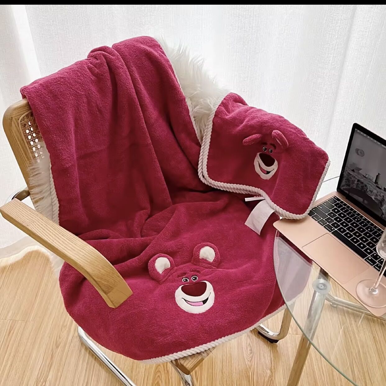 SET KHĂN TẮM KHĂN MẶT GẤU DÂU LOTSO