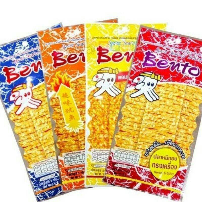 (xanh ko cay) 1 vĩ 13 gói mực bento thái lan siêu ngon