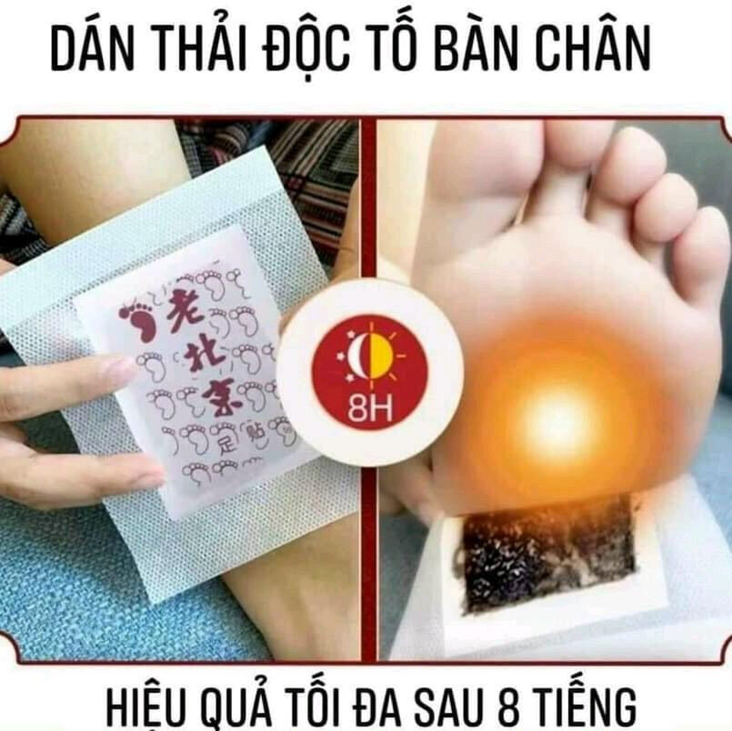 Miếng dán gan bàn chân thải độc cơ thể 50 miếng
