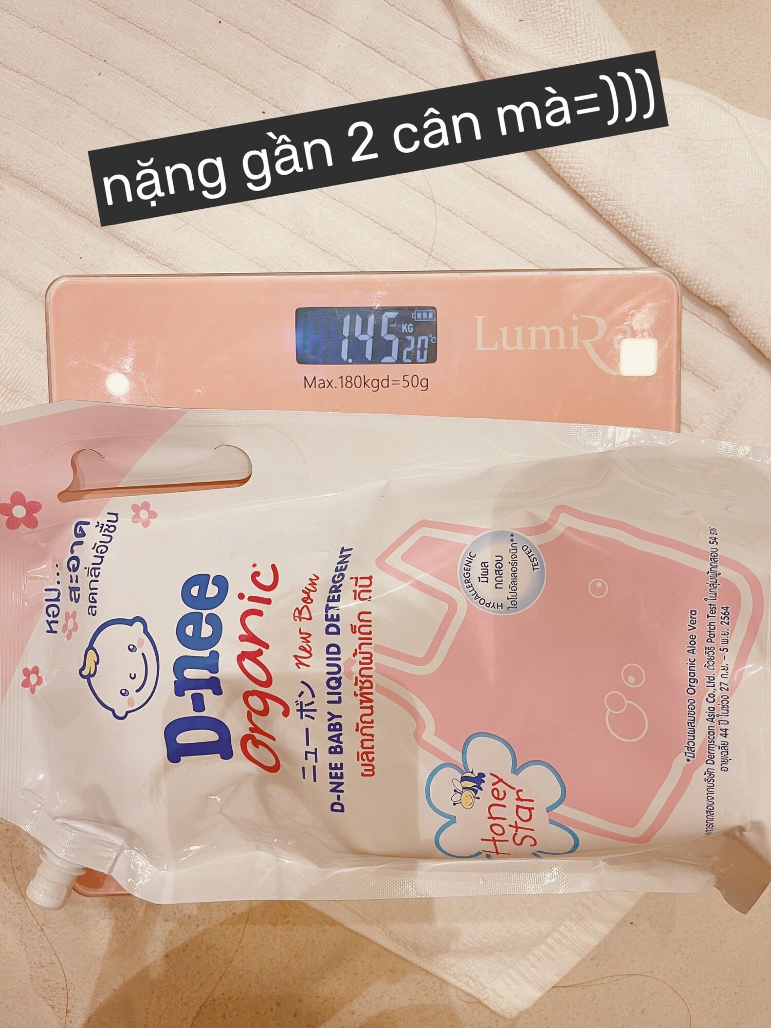 Túi nước giặt dnee 1400ml thái lan