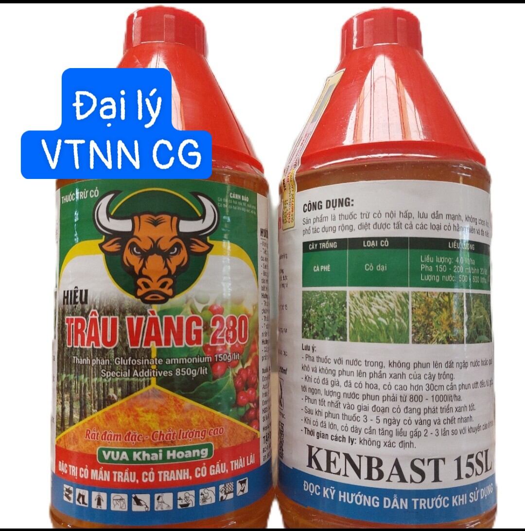 Thuốc trừ cỏ trâu vàng combo 5 chai 900ml