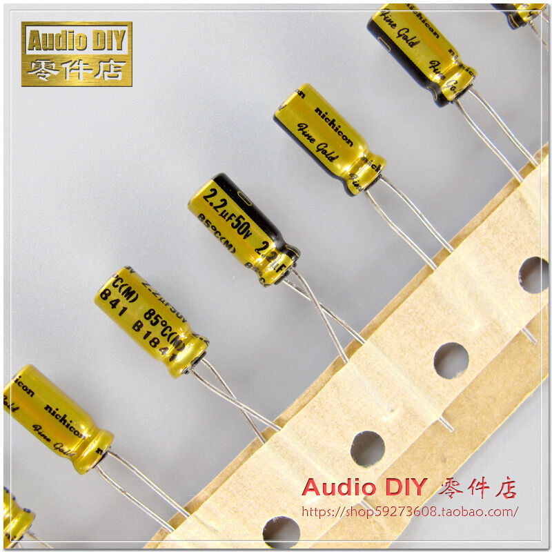 Tụ Điện Nichicon (Fine Gold) Dùng Cho Âm Thanh 2.2UF/50V Series FG