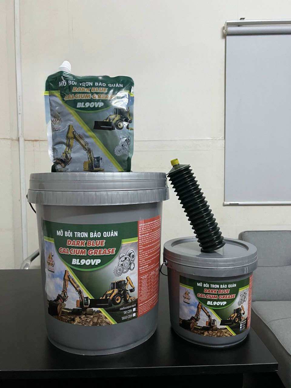 Mỡ bò bôi trơn màu xanh bịch 1kg