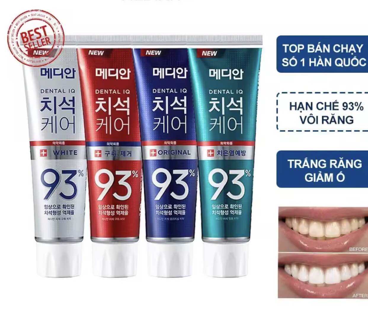 Kem Đánh Răng MEDIAN 93% Hàn Quốc 120g Chính Hãng