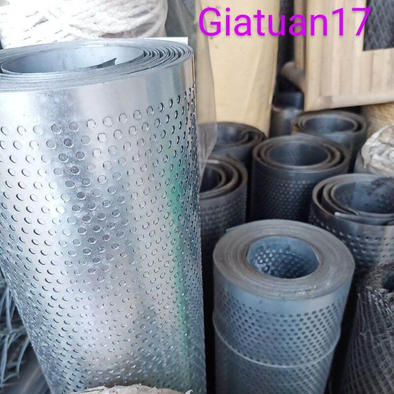 (4.5zem,khổ 1m,1.2m) Tôn lỗ, tôn đục lỗ,lưới ruồi kẽm chống rỉ lỗ 4li, dày 4.5zem