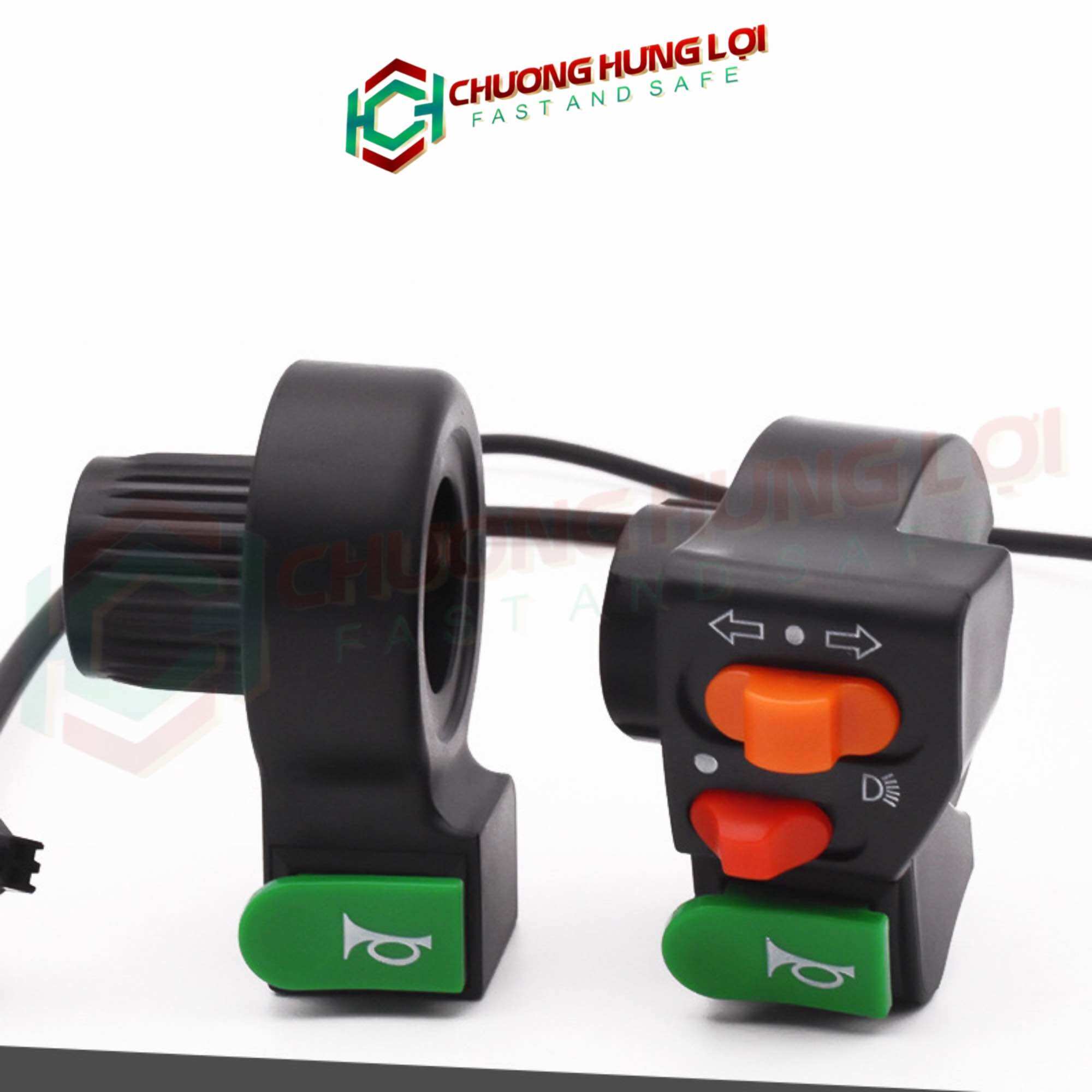 Bộ Cùm Công Tắc Kèn, Xi Nhan, Đèn Xe đạp điện