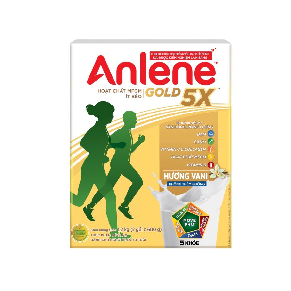 Sữa bột anlene 5x hộp 1,2kg