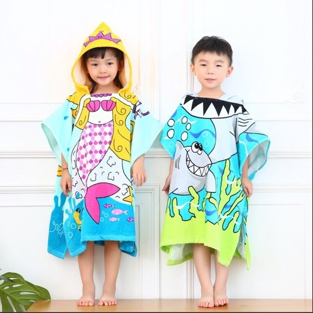 [ĐƯỢC CHỌN MẪU] Áo khăn tắm trẻ em cho bé trai/ bé gái